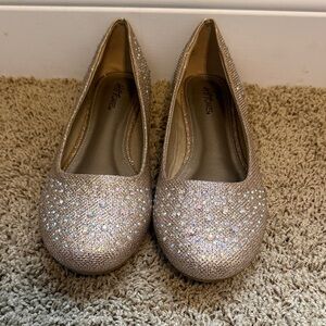 Hot Cakes Sparkling Gold Women's Flats